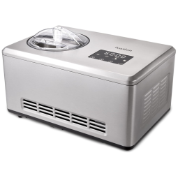 Máquina de Sorvete Automática 1L Aço Inoxidável, 110v, IVATION IVAICECREM36, Cinza