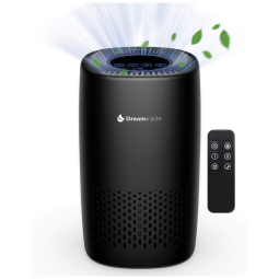 Dreamiracle Purificador de Ar Automático com Filtro HEPA AF 2800 FIL, Área de 25 m2,com Controle, 110V, 8W, Preto