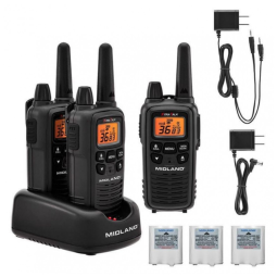 Rádio Comunicador Walkie Talkie Midland® LXT633VP3 com 36 Canais FRS, Rádio Bidirecional, Tecnologia de Varredura