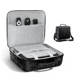 Case rígido para projetor NexiGo Nova Mini com alça ajustável preto à prova de impactos e resistente à água