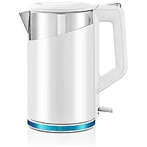 Chaleira Elétrica 1.8L, Aço Inoxidável, 1200W, 110v, WEKING WK 6017, Branco