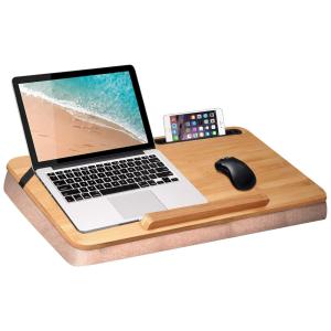 Mesa colo extragrande XL grande, wishacc Bandeja colo de ventilação adequada para bandeja de mesa para laptop de 19