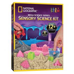 Kit de Atividade Sensorial com Areia, Limo, Massinha e Outros Projetos, National Geographic