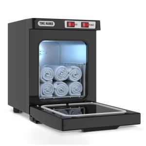 Mini Aquecedor de Toalha Elétrico 5L para SPA, Barbearia e Salão Esteticista com Capacidade para até 6 Toalhas Faciais, 110V, Utenzi, Preto