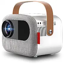 Mini Projetor a Laser 4K 1080P 4500 Lúmens com Bluetooth e Wi Fi Projeção de até 100 Polegadas, 110v, VIINICE, Branco