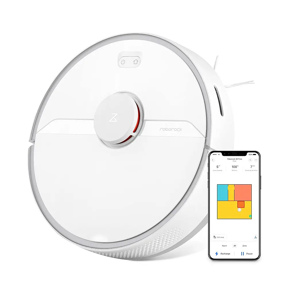 Roborock S6 Pure Aspirador Robô Controle de Voz Área 149m2