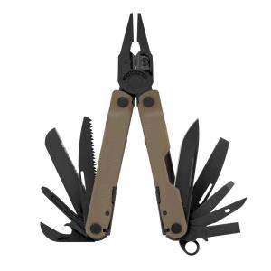 Alicate Multifuncional 17 Funções em Aço Inoxidável com Estojo de Nylon, LEATHERMAN, Preto e Marrom