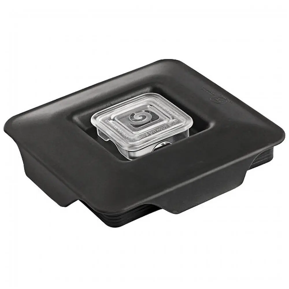 Kit com 10 Tampas com Travas Blendtec 40-310-SRV Pretas para Jarras FourSide e WildSide+ com Borda