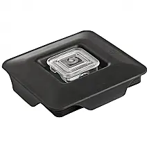 Kit com 10 Tampas com Travas Blendtec 40-310-SRV Pretas para Jarras FourSide e WildSide+ com Borda