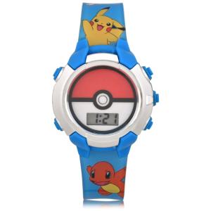 Relógio Digital de Quartzo para Crianças de 5 até 15 Anos, Pokemon, Azul