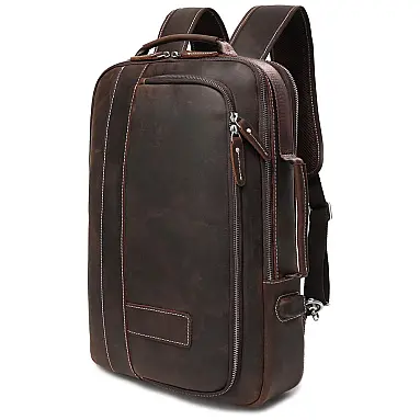Mochila Unissex de Couro para