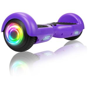Hoverboard com Luzes Coloridas e Auto equilíbrio para Crianças e Adultos, 110V, SISIGAD, Roxo