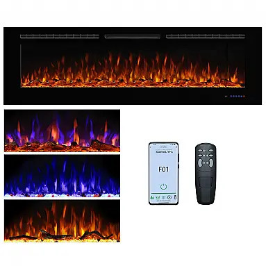 Lareira Elétrica de Embutir A54x182L
