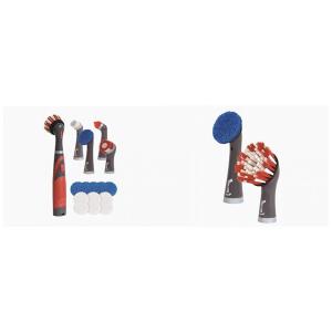 Kit Escova Elétrica sem Fio com Bateria, 18 Peças, Refis de Microfibra e Acessórios, Rubbermaid