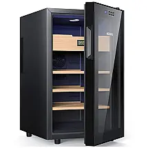 Gabinete Elétrico NEEDONE Preto Controle Temperatura Humidade Madeira Cedro 48L 120V