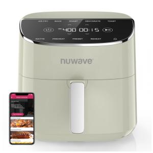 Fritadeira Air Fryer Nuwave Brio Plus 7,5L, sem PFAS, 7 funções digitais: fritar, assar, grelhar, desidratar, torrar, reaquecer