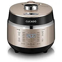 Panela de Pressão Elétrica Multifuncional 2L, 15 Definições, Painel Digital, Aço Inoxidável, 850W, 110v, CUCKOO CRP EHSS0309FG, Dourado