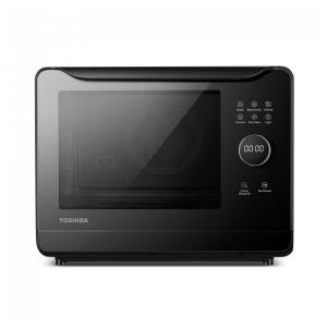 Forno a Vapor Compacto 6 em 1 com Capacidade de 19L, 36 Menus Predefinidos e Limpeza a Vapor, 110V 1800W, TOSHIBA, Preto