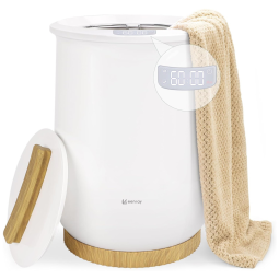 Aquecedor de Toalha Elétrico com 3 Modos de Aquecimento, Temporizador de Atraso até 24H e Tempo de Aquecimento Ajustável, 110V, Keenray