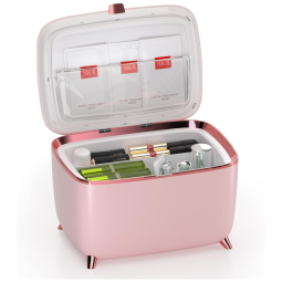 Mini Geladeira para Skincare 9 Litros, 12V, 110v, LVARA TC LVUS, Rosa