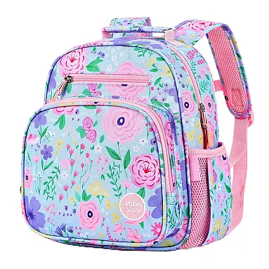 Mochila infantil floral azul clara