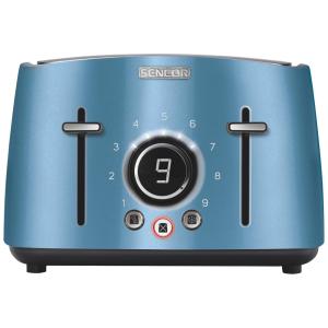 Sencor STS6072BL Torradeira de 4 Fatias com Botão Digital, 110V, Azul
