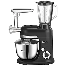 PakOne Batedeira de Bancada 6.5L com 6 Velocidades, Aço Inoxidável, 800W, 110V, Preto
