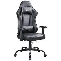 Cadeira Gamer Ergonômica Blue Whale Preta com Apoio Lombar Ajustável e Conforto Superior