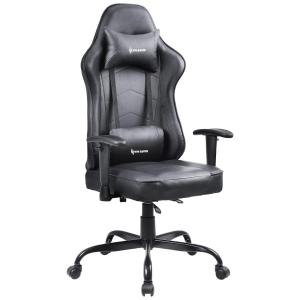 Blue Whale Cadeira Gamer Ergonômica Ajustável com Apoio para a Lombar, Preta