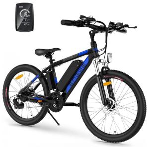 ENGWE Bicicleta Elétrica Motorizada 21 Velocidades, 250W, Preta
