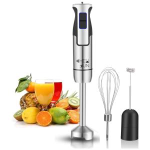 Mixer com 9 Velocidades e Acessórios, Aço Inoxidável, 500W, 110v, CHEW FUN HB1901, Prateado
