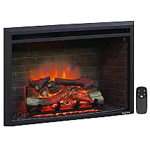 Lareira Elétrica PuraFlame EF302A de Embutir A56x89L com Controle Remoto, 110V, 1500W, Preta