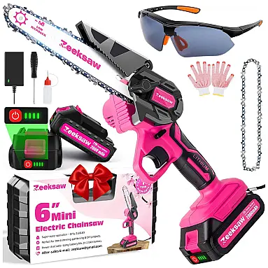 Mini Motosserra Elétrica sem Fio