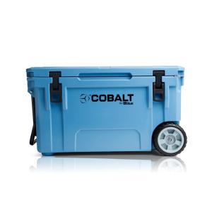 Cooler Térmico Portátil 55 Litros com Rodas, Cobal, Azul