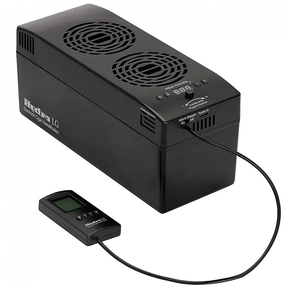 Umidificador Eletrônico Hydra HYDRA-LG Preto com Controle Remoto para Humidor até 453 Litros 110V