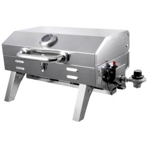 Churrasqueira a Gás Portátil, 20000 BTU, MARADA, Prateado