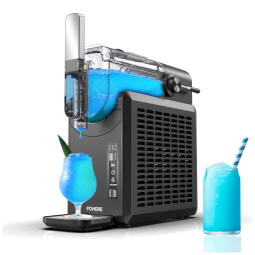 Máquina de Frozen FOHERE com 5 Opções Personalizadas, Autolimpeza, Sem Necessidade de Gelo, 12 Horas de Frescor, Preparo Rápido de Bebidas