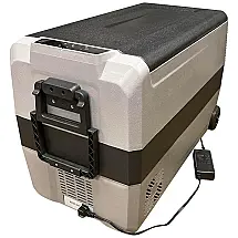 Everchill RV Geladeira, Cooler Elétrico 40L Portátil Automotivo com Controle de Temperatura, 12, 24V, WAY INTERGLOBAL, Bege