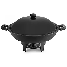 Frigideira Elétrica Antiaderente 7L de Capacidade Aço Inoxidável, 110V, AROMA HOUSEWARES AEW 305, Preto