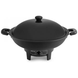 Frigideira Elétrica Antiaderente 7L de Capacidade Aço Inoxidável, 110V, AROMA HOUSEWARES AEW 305, Preto
