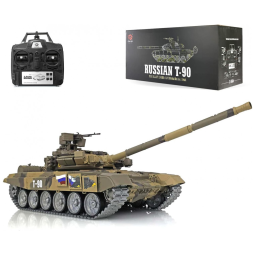 Tanque de Guerra TOUCAN RC HOBBY Russia T90 com Controle Remoto, Escala 116, Camuflado