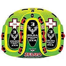 Boia Rebocável Aquática para 3 Pessoas com Corda, Wow Sports, Verde