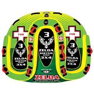 Boia Rebocável Aquática para 3 Pessoas com Corda, Wow Sports, Verde