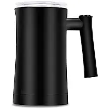 Espumador de Leite Elétrico, Capacidade 350 mL, Aço Inox, 110v, KOKEEONE, Preto