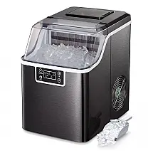 Máquina de Gelo até 24 kg em 24H Portátil, 195W, 110v, ANTARCTIC STAR, Preto