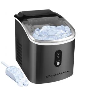 Máquina de Gelo Automática Portátil até 11 kg de Gelo em 24h, 110v, FRIGIDAIRE EFIC103 SSBLACK SC SELF CLEANING, Preto