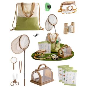 Kit Educativo de Aventura ROBUD, Pegador de Borboletas com Fantasia, Conjunto de Aventura ao Ar Livre, Jardim, Praia e Acampamento