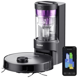 Robô Aspirador E10s com Autoesvaziamento e Função de Esfregar Capacidade e Eficiência EUREKA