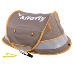 Berço Portátil kilofly BBS 316 e Dobrável Infantil Zero Insetos para Passeios e Viagens, Cinza