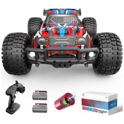 Carrinho de Controle Remoto 4X4 60 km, h para Adultos e Crianças, DEERC, Vermelho